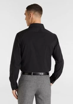 Plain Stretch Slim Dress Shirt