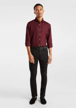 West Hampton Pure Linen Shirt -yd. 17CLSX47 GRP MODEL