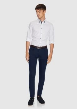 Roka Slim Shirt -yd. 18ALSX33 WHT MODEL