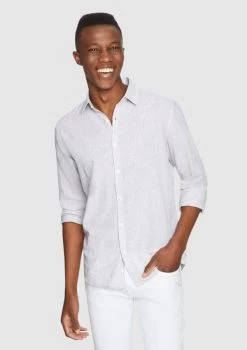 Lennox Linen Blend Shirt -yd. 19DLSX04 NAT 1