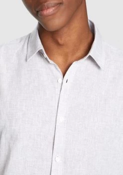 Lennox Linen Blend Shirt -yd. 19DLSX04 NAT 3