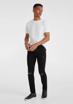 Slash Ripped Skinny Jean -yd. 20CBOX05 BLK 4