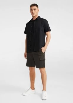Hamilton Linen Blend Shirt -yd. 20CSSX01 BLK 4