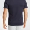 Self Stripe Textured Tee -yd. 21ASTB03 NVY 2