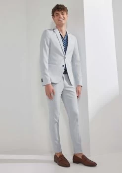 CLAYTON SKINNY SUIT -yd. 21ASUX01 GRY MODEL CROP