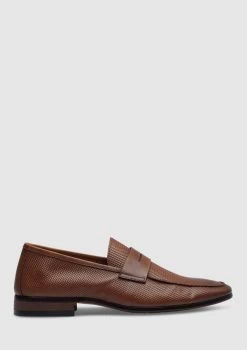 Dayton Textured Leather Loafer -yd. 21CFWD01 TAN 1