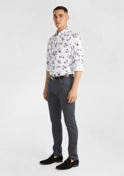 Photographic Floral Slim Shirt -yd. 21CLSX23 MUL 4