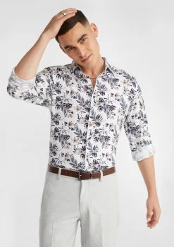 Tropics Viscose Blend Shirt -yd. 21CLSX24 WHT 1