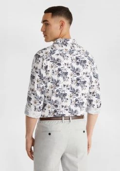 Tropics Viscose Blend Shirt -yd. 21CLSX24 WHT 2