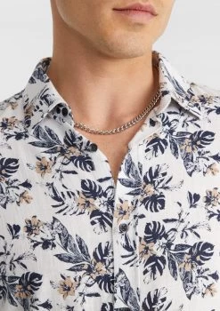 Tropics Viscose Blend Shirt -yd. 21CLSX24 WHT 3