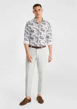 Tropics Viscose Blend Shirt -yd. 21CLSX24 WHT MODEL