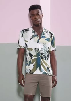 Sebby Viscose Print Shirt -yd. 21CSSX26 MUL CROP