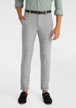 Chief Check Skinny Chinos -yd. Y221CB01 BLK 1