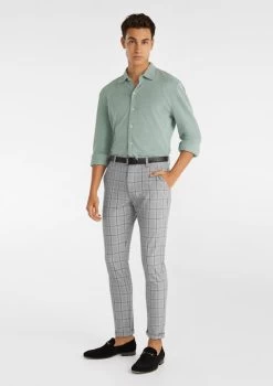 Chief Check Skinny Chinos -yd. Y221CB01 BLK 4