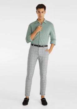 Chief Check Skinny Chinos -yd. Y221CB01 BLK MODEL
