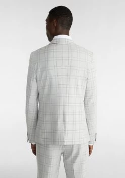 Patrick Check Skinny Suit Jacket -yd. Y221SJ04 SIL 2