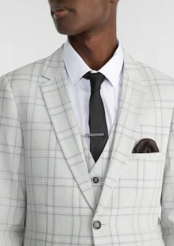 yd. 13 Patrick Check Skinny Suit Jacket