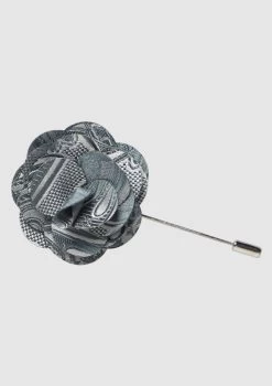 Ornate Floral Lapel Pin