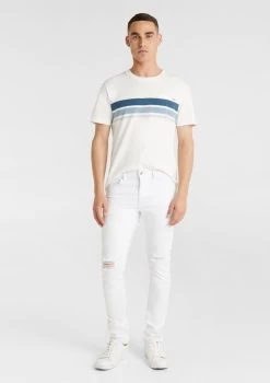 Lemmy Ripped Skinny Jean -yd. Y223DE09 WHT MODEL