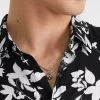 Mendes Viscose Blend Print Shirt -yd. Y223LS05 BLK 3