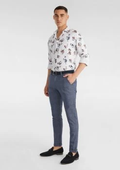 Atwell Linen Blend Print Shirt -yd. Y223LS06 MLT 4