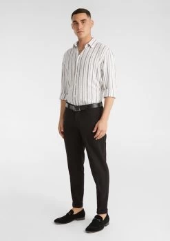 Greece Linen Blend Stripe Shirt -yd. Y223LS21 NAT 5