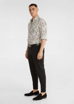 Marley Print Shirt -yd. Y223LS24 NAT 4