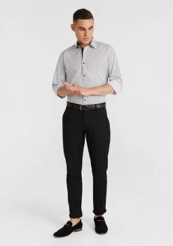 Matteo Slim Shirt -yd. Y223LS28 WHT MODEL