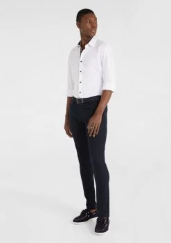 Alessio Slim Shirt -yd. Y223LS29 WHT 4