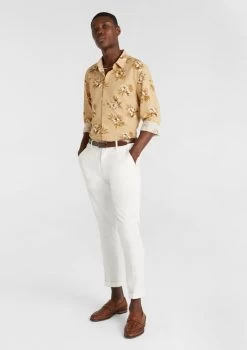 Island Shirt -yd. Y223LS31 TAN MODEL