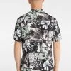 Canon Viscose Print Shirt -yd. Y223SS04 NVY 2