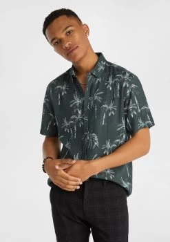 Palmer Print Shirt -yd. Y223SS08 GRN 1