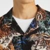 Tiger King Viscose Print Shirt -yd. Y223SS09 BLK 3