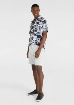 Venice Viscose Print Shirt -yd. Y223SS14 BLU 4