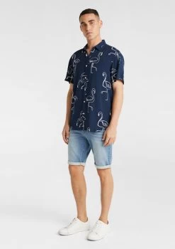 Zippy Viscose Flamingo Shirt -yd. Y223SS15 NVY 4