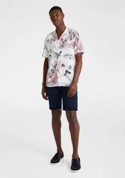 Caprice Viscose Crane Shirt -yd. Y223SS16 PNK MODEL