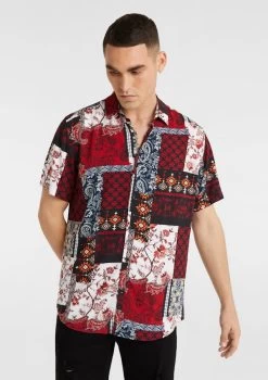Montague Viscose Print Shirt -yd. Y223SS25 MLT 1