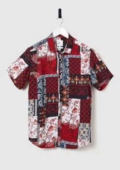 Montague Viscose Print Shirt -yd. Y223SS25 MLT CROP