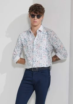 Botanic Viscose Shirt -yd. Y224LS05 MLT CROP