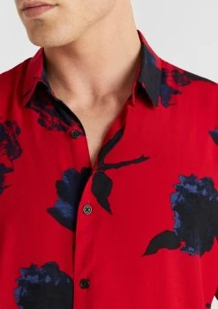 Elijah Print Shirt -yd. Y224SS05 RED 3