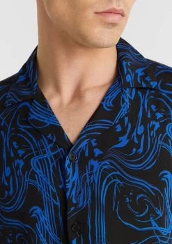 Pacey Printed Shirt -yd. Y224SS10 BLK 3