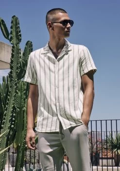 Supreme Stripe Shirt -yd. Y224SS15 CRM CROP