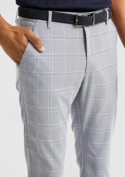 Tobi Check Slim Cropped Chino -yd. Y231CB05 BLU 1