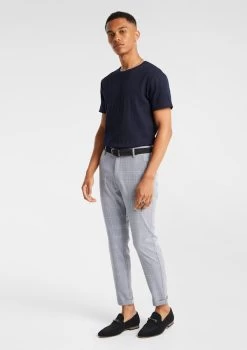 Tobi Check Slim Cropped Chino -yd. Y231CB05 BLU 4