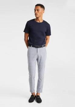 Tobi Check Slim Cropped Chino -yd. Y231CB05 BLU MODEL