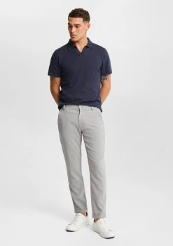 Amazen Slim Cropped Textured Chino -yd. Y231CB07 GRY MODEL