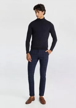 Texan Skinny Check Chino -yd. Y231CB13 NVY MODEL