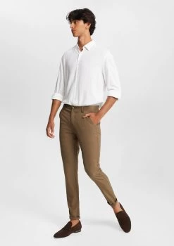 Washington Skinny Textured Chino -yd. Y231CB15 COF 4