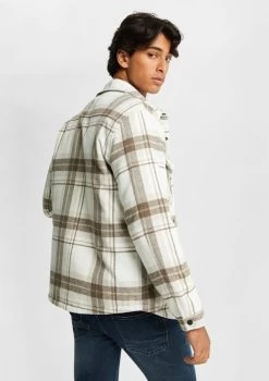 Edmonton Check Shacket -yd. Y231CJ10 NAT 1