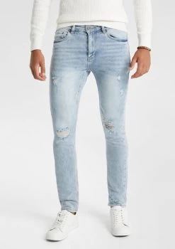 Letter Ripped Skinny Jean -yd. Y231DE03 SKY 1